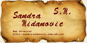 Sandra Midanović vizit kartica
